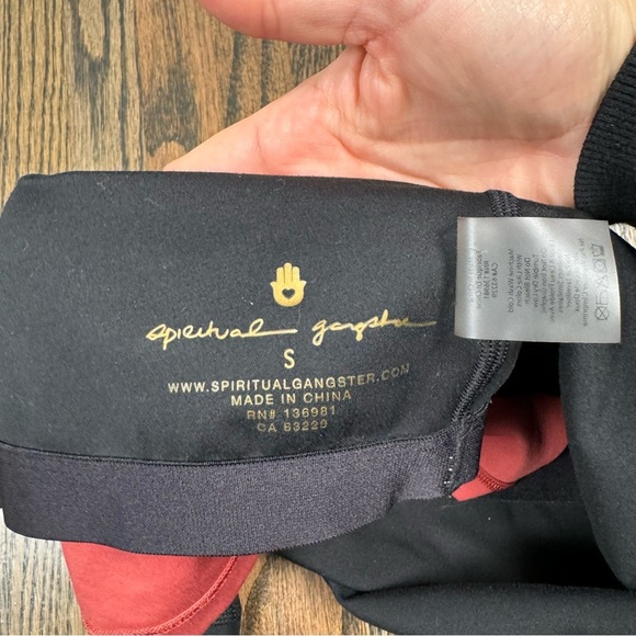 Spiritual Gangster Indie Colorblock Cropped Tank Top size small - Picture 6 of 7